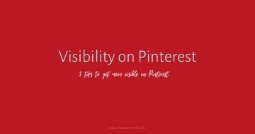 Are you racking your brain trying to figure out how to get more visible on Pinterest? 3 tips to getting more visible on so you can increase traffic